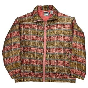 Retro Vintage 80s Silk Windbreaker
